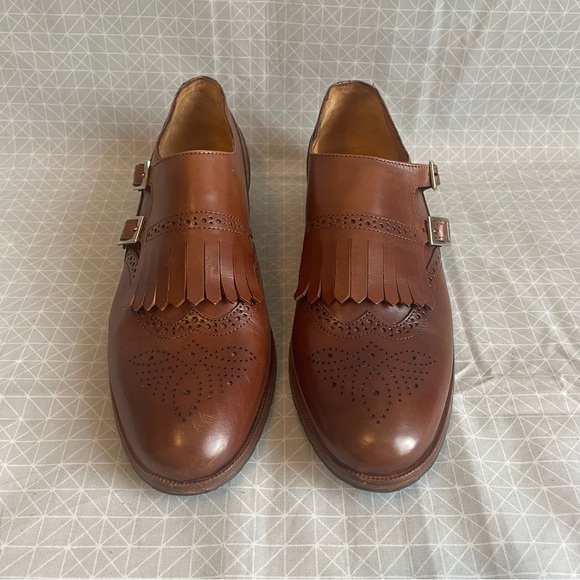 Centenario 1941 Portuguese Leather Double Monk Strap Shoe 40 - Picture 2 of 8